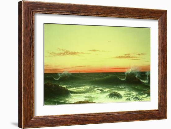 Seascape: Sunset, 1861-Martin Johnson Heade-Framed Giclee Print