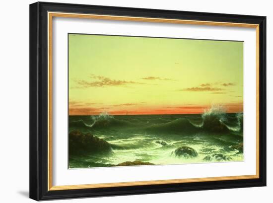 Seascape: Sunset, 1861-Martin Johnson Heade-Framed Giclee Print