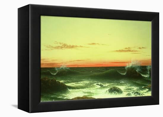 Seascape: Sunset, 1861-Martin Johnson Heade-Framed Premier Image Canvas