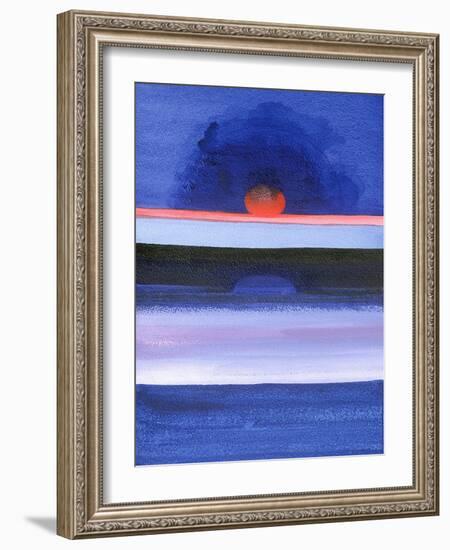 Seascape, Sunset, Helsinki, 1991-Izabella Godlewska de Aranda-Framed Giclee Print
