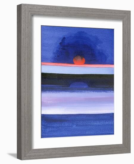 Seascape, Sunset, Helsinki, 1991-Izabella Godlewska de Aranda-Framed Giclee Print