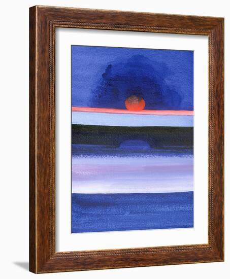 Seascape, Sunset, Helsinki, 1991-Izabella Godlewska de Aranda-Framed Giclee Print