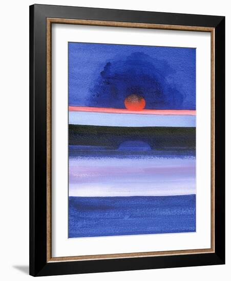 Seascape, Sunset, Helsinki, 1991-Izabella Godlewska de Aranda-Framed Giclee Print