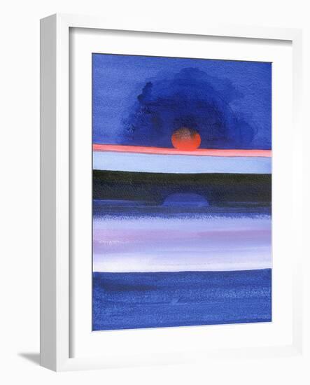 Seascape, Sunset, Helsinki, 1991-Izabella Godlewska de Aranda-Framed Giclee Print