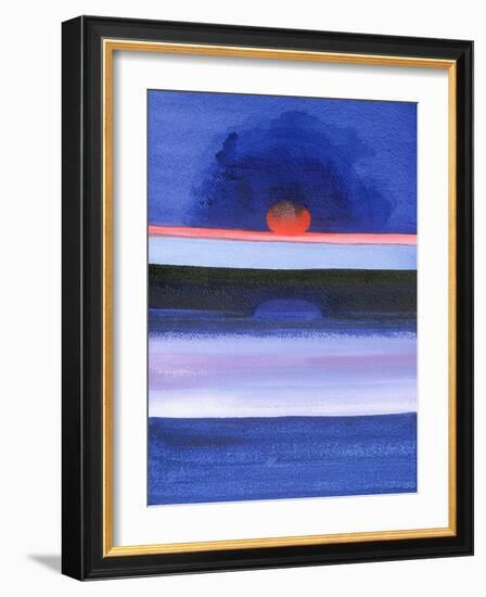 Seascape, Sunset, Helsinki, 1991-Izabella Godlewska de Aranda-Framed Giclee Print