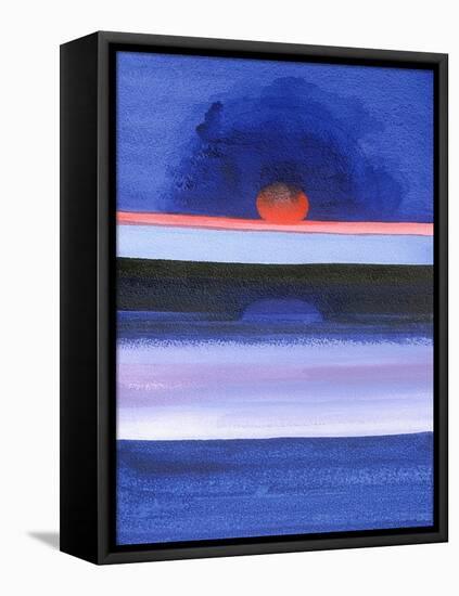 Seascape, Sunset, Helsinki, 1991-Izabella Godlewska de Aranda-Framed Premier Image Canvas