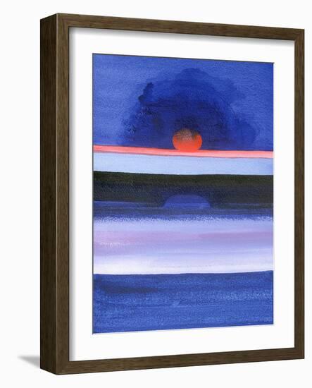 Seascape, Sunset, Helsinki, 1991-Izabella Godlewska de Aranda-Framed Premium Giclee Print