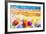 Seascape Top View Colorful of Lovers-Painterstock-Framed Art Print