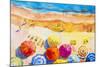 Seascape Top View Colorful of Lovers-Painterstock-Mounted Art Print