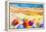 Seascape Top View Colorful of Lovers-Painterstock-Framed Stretched Canvas