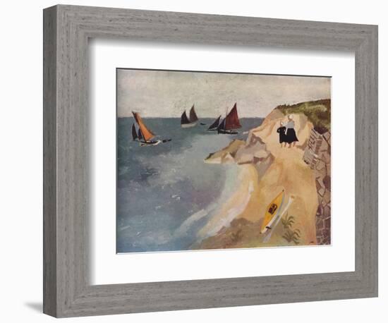 Seascape, Treboul, C1929, (1938)-Christopher Wood-Framed Giclee Print