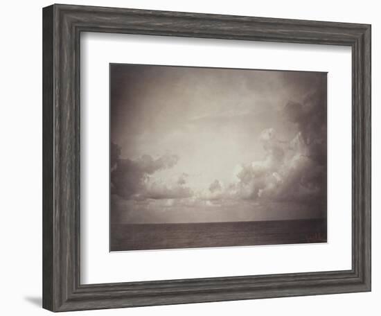 Seascape: Vue de Mer, Ciel Nuageu-Gustave Le Gray-Framed Giclee Print