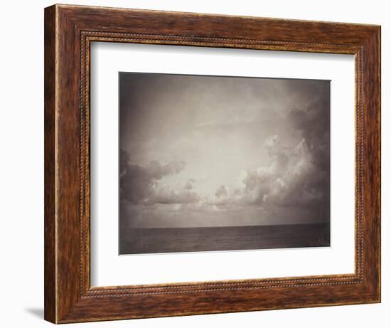 Seascape: Vue de Mer, Ciel Nuageu-Gustave Le Gray-Framed Giclee Print