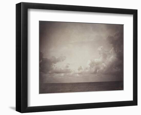 Seascape: Vue de Mer, Ciel Nuageu-Gustave Le Gray-Framed Giclee Print