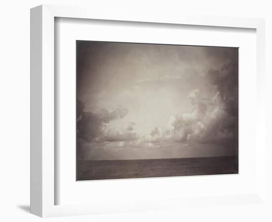 Seascape: Vue de Mer, Ciel Nuageu-Gustave Le Gray-Framed Giclee Print
