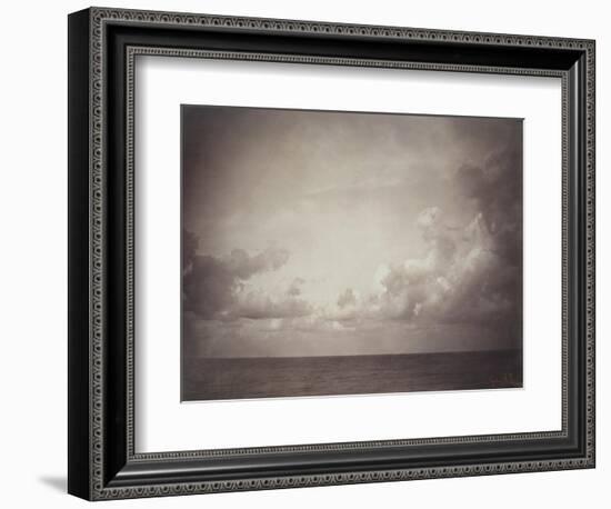 Seascape: Vue de Mer, Ciel Nuageu-Gustave Le Gray-Framed Giclee Print