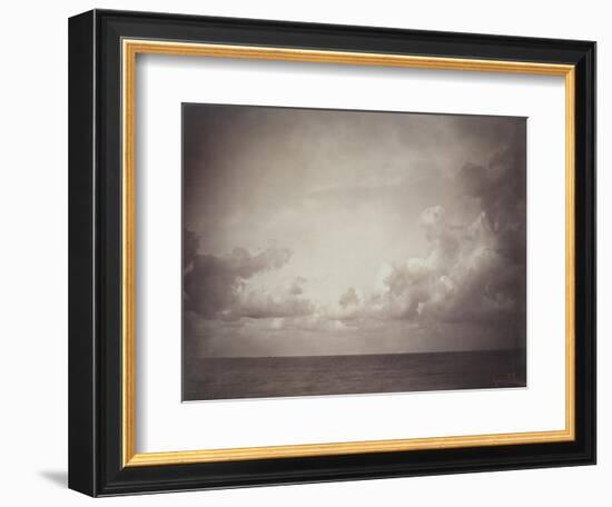 Seascape: Vue de Mer, Ciel Nuageu-Gustave Le Gray-Framed Giclee Print