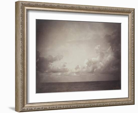 Seascape: Vue de Mer, Ciel Nuageu-Gustave Le Gray-Framed Giclee Print