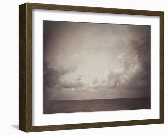 Seascape: Vue de Mer, Ciel Nuageu-Gustave Le Gray-Framed Giclee Print