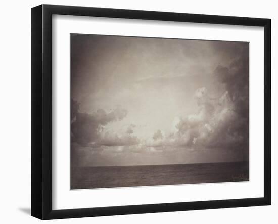 Seascape: Vue de Mer, Ciel Nuageu-Gustave Le Gray-Framed Giclee Print