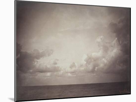 Seascape: Vue de Mer, Ciel Nuageu-Gustave Le Gray-Mounted Giclee Print