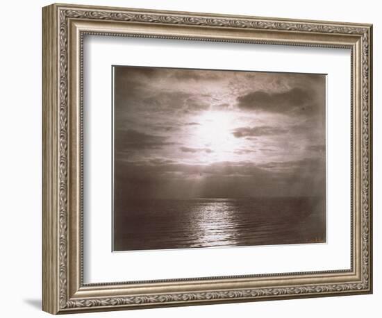 Seascape: Vue de Mer, Le Soleil-Gustave Le Gray-Framed Giclee Print