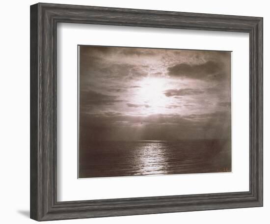 Seascape: Vue de Mer, Le Soleil-Gustave Le Gray-Framed Giclee Print