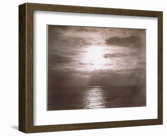 Seascape: Vue de Mer, Le Soleil-Gustave Le Gray-Framed Giclee Print