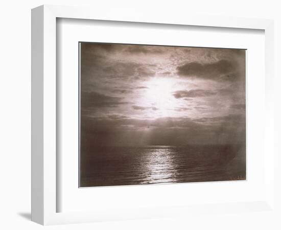 Seascape: Vue de Mer, Le Soleil-Gustave Le Gray-Framed Giclee Print