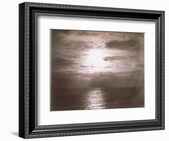 Seascape: Vue de Mer, Le Soleil-Gustave Le Gray-Framed Giclee Print