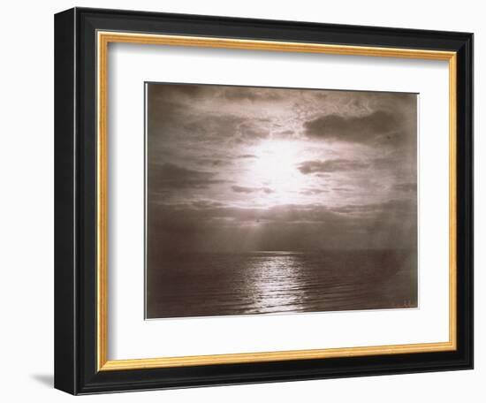 Seascape: Vue de Mer, Le Soleil-Gustave Le Gray-Framed Giclee Print