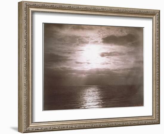 Seascape: Vue de Mer, Le Soleil-Gustave Le Gray-Framed Giclee Print