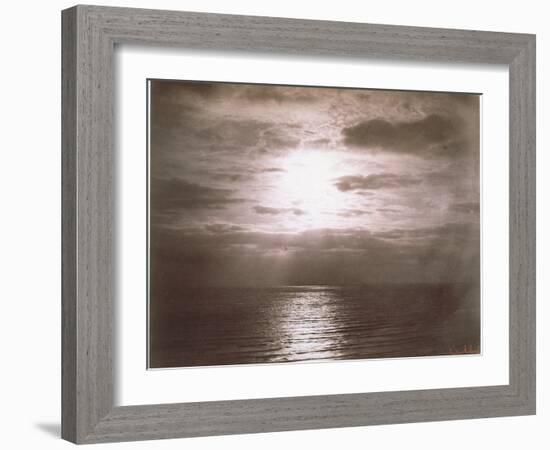 Seascape: Vue de Mer, Le Soleil-Gustave Le Gray-Framed Giclee Print