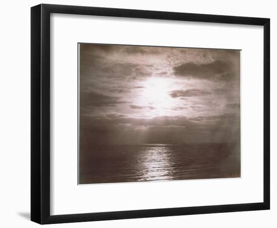 Seascape: Vue de Mer, Le Soleil-Gustave Le Gray-Framed Giclee Print