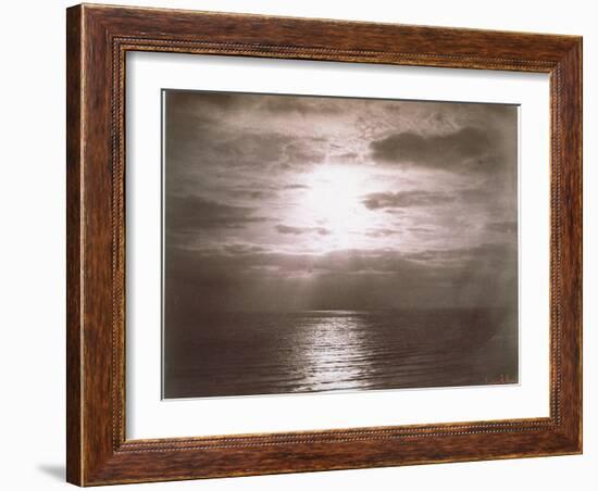 Seascape: Vue de Mer, Le Soleil-Gustave Le Gray-Framed Giclee Print