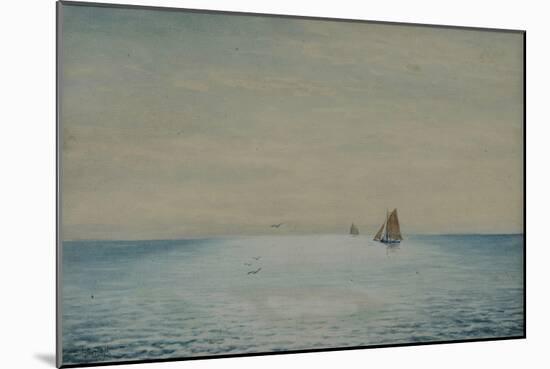 Seascape with a Ketch, Off Adelaide, South Australia-James Ashton-Mounted Giclee Print