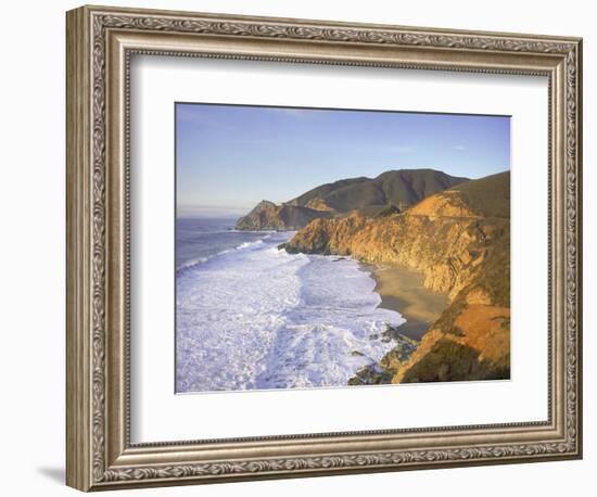 Seascape with Cliffs, San Mateo County, CA-Shmuel Thaler-Framed Photographic Print