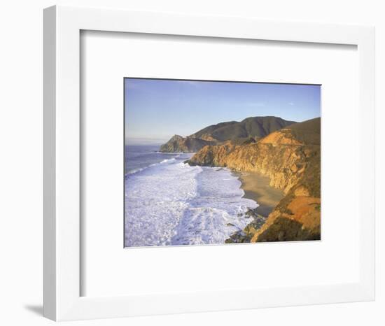 Seascape with Cliffs, San Mateo County, CA-Shmuel Thaler-Framed Photographic Print