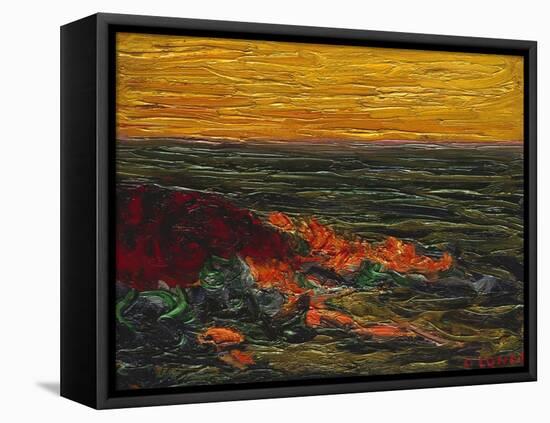 Seascape Yellow Sky Brittany-Roderic O'Conor-Framed Premier Image Canvas