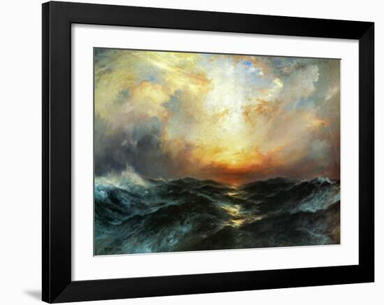 Seascape-Thomas Moran-Framed Art Print