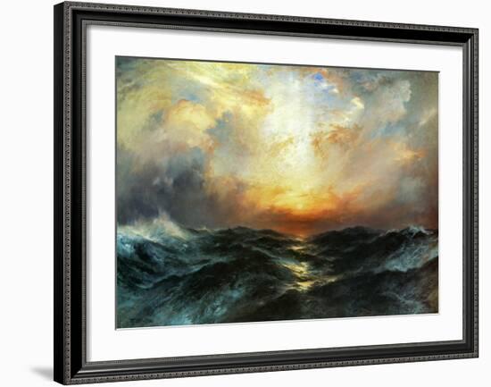 Seascape-Thomas Moran-Framed Art Print