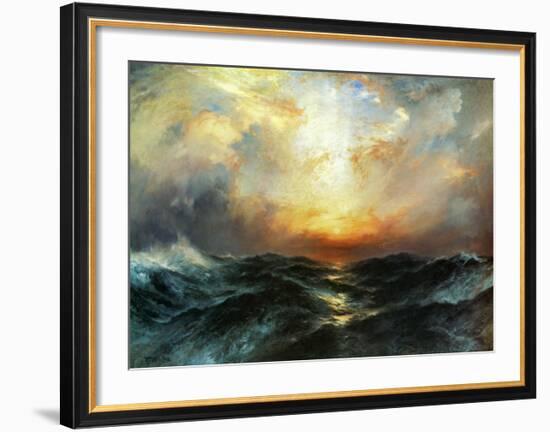 Seascape-Thomas Moran-Framed Art Print