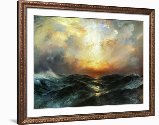 Seascape-Thomas Moran-Framed Art Print