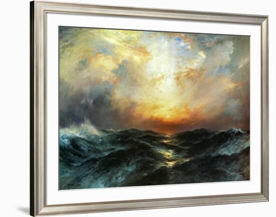 Seascape-Thomas Moran-Framed Art Print