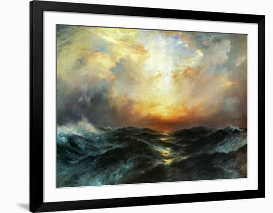 Seascape-Thomas Moran-Framed Art Print