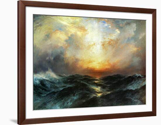 Seascape-Thomas Moran-Framed Art Print