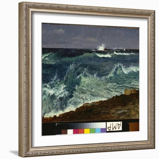 Seascape-Albert Bierstadt-Framed Giclee Print