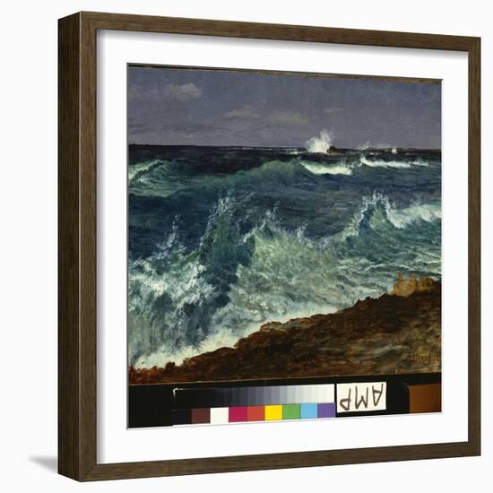 Seascape-Albert Bierstadt-Framed Giclee Print