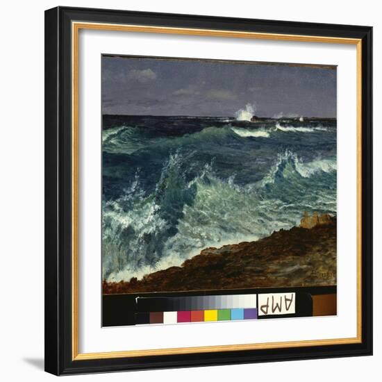 Seascape-Albert Bierstadt-Framed Giclee Print