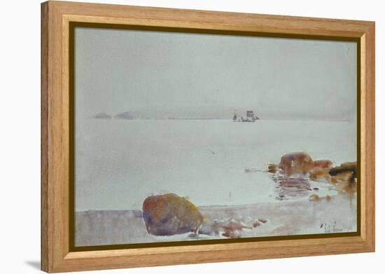 Seascape-Childe Hassam-Framed Premier Image Canvas